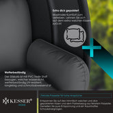 KESSER® Egg Hangstoel met Standaard - Tot 150kg - Antraciet